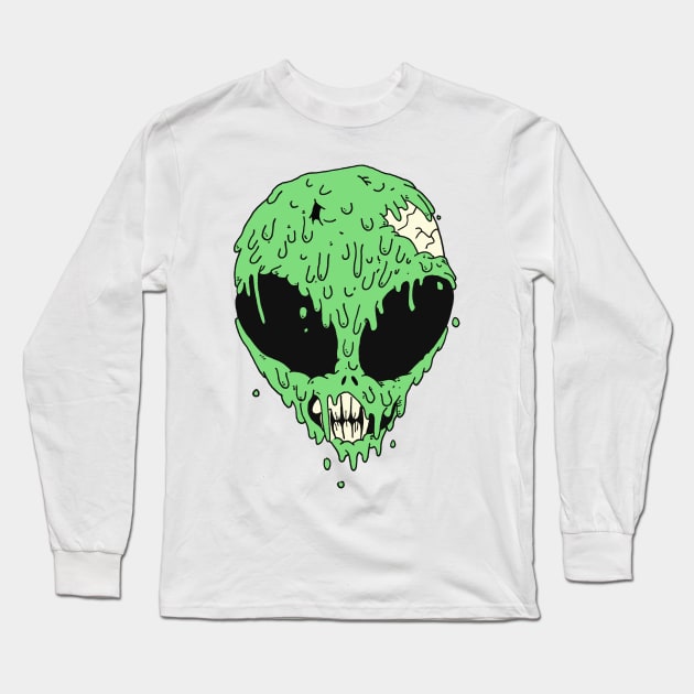 Melted Extra Terrestrial Long Sleeve T-Shirt by ControllerGeek